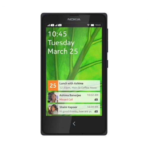 Nokia X DUAL SIM Black 4GB Unlocked Smart phone. 4 inch Touch screen